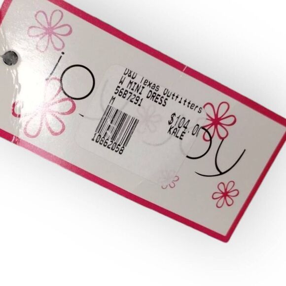 Joy Joy Womens Sundress Sz Medium Fit Flare Blue Purple Knit Stappy Coastal 56B7 - Picture 10 of 13